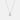 Dewdrop Diamond Silver Necklace