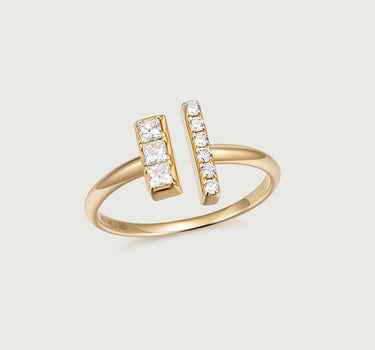 Diamond Bar Ring