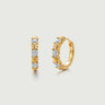 Diamond Beaded Hoop Earrings-obyjewelry