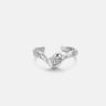 Diamond Crest Silver Ring