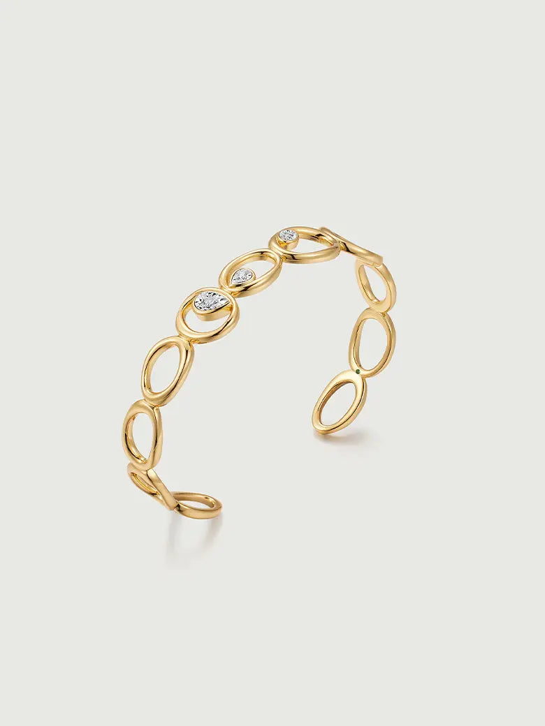 Diamond Flow Loop Bangle