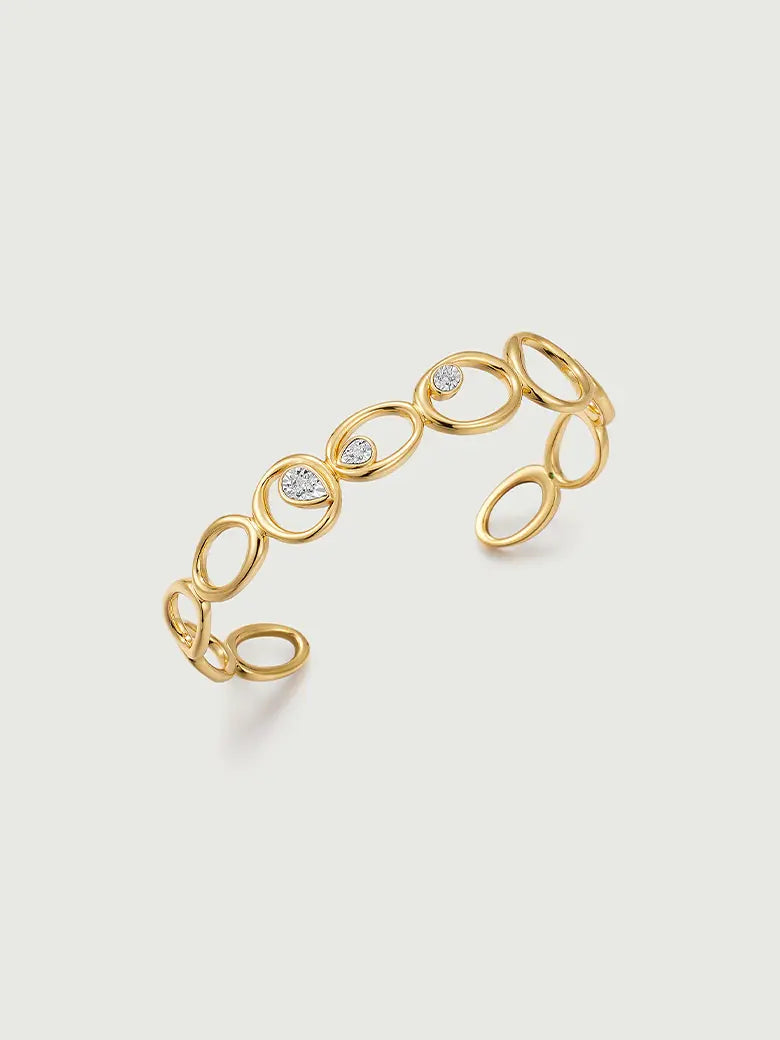 Diamond Flow Loop Bangle