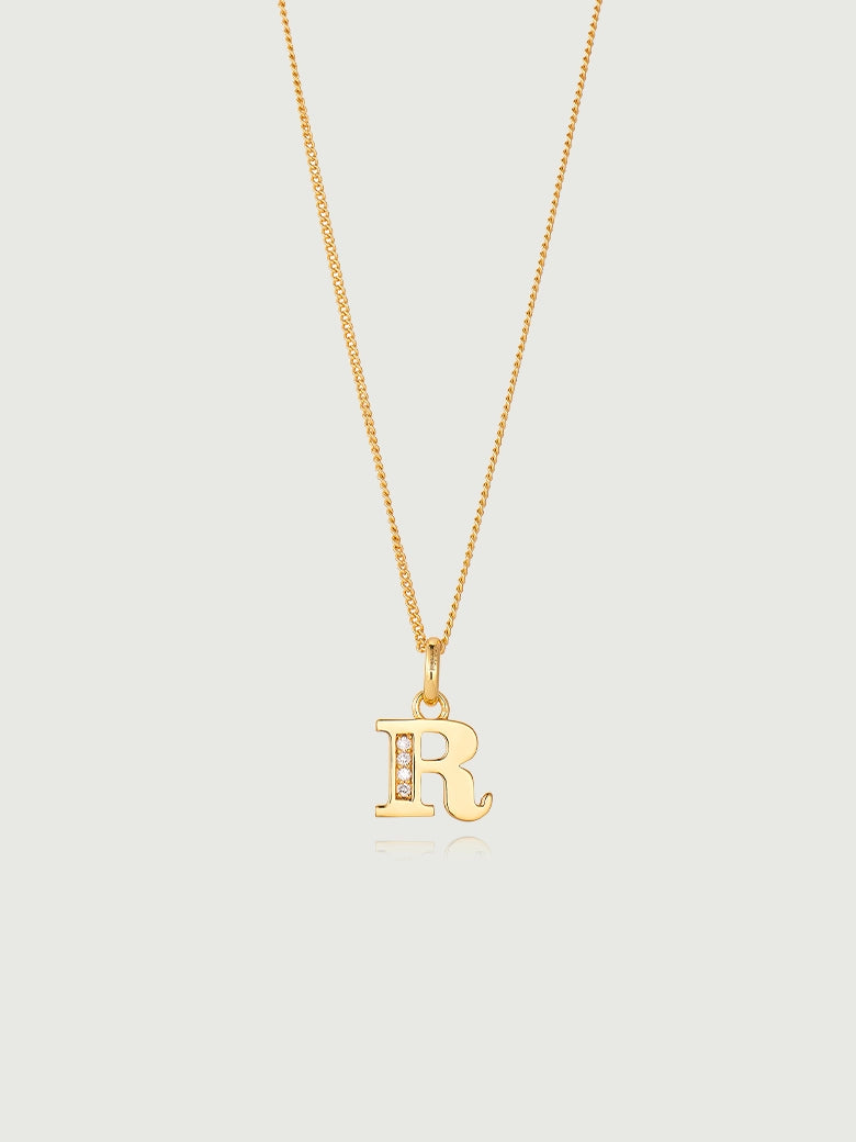 Diamond Letter Pendant
