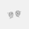 Diamond Silver Glitter Stud Earrings-obyjewelry