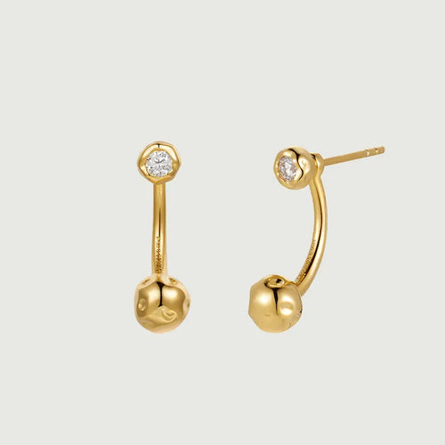 Diamond Sphere Earring-obyjewelry