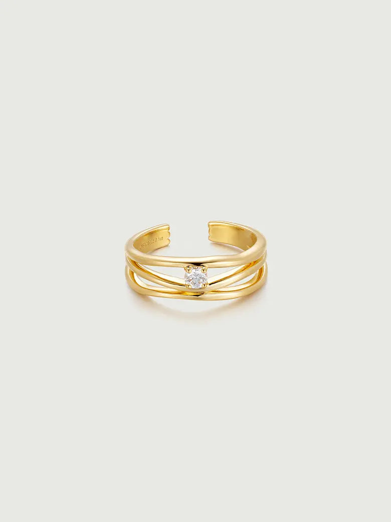 Diamond Triple Stacking Ring | OBY Elegance