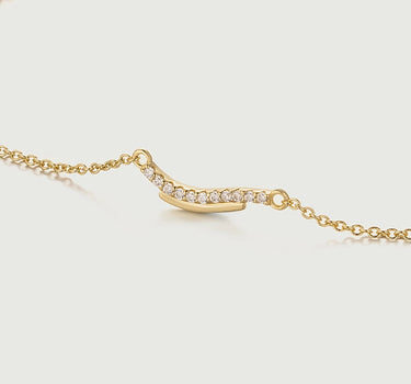 Diamond Wave Necklace