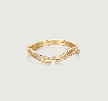 Diamond Wave Ring