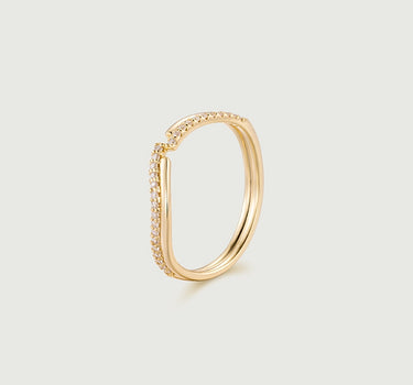 Diamond Wave Ring