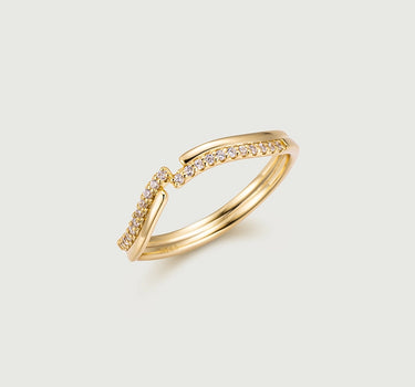 Diamond Wave Ring