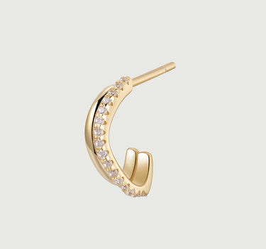  Diamond Wave Stud Earrings