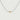 Two-tone Diamond Drop Glide Necklace with a lab-grown diamond on a silver chain