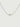 Two-tone Diamond Drop Glide Necklace with a lab-grown diamond on a silver chain