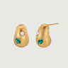 Dome Gemstone Earrings