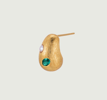 Dome Gemstone Earrings