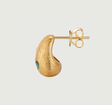 Dome Gemstone Earrings