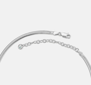 Domino Flat Snake Silver Chain