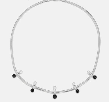 Domino Flat Snake Silver Chain