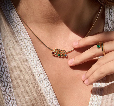 Domino Snake Chain Necklace