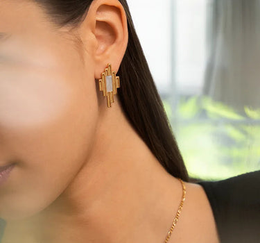 Doric Order Pearl Earrings