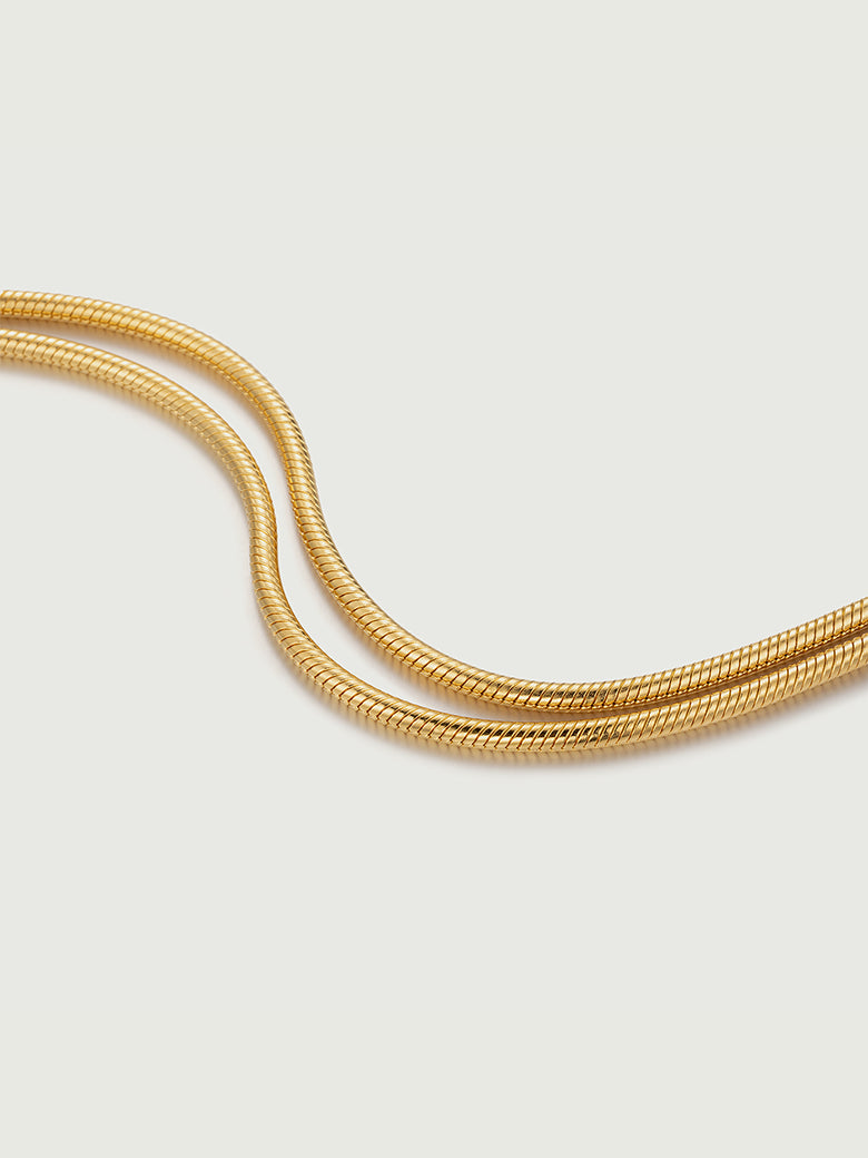 Double Snake Chain Bracelet