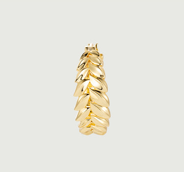 Double Wheat Hoop Earrings