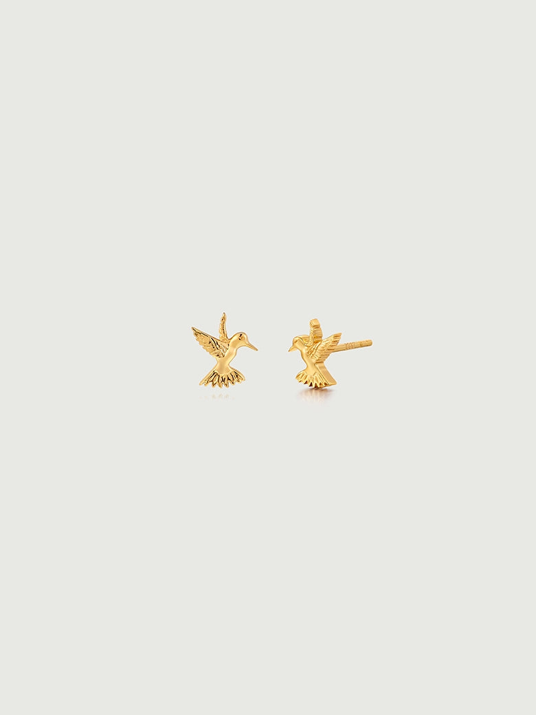 Dove in Motion Stud Earrings