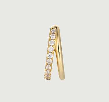 Dual Sparkle Moissanite Ear Cuffs