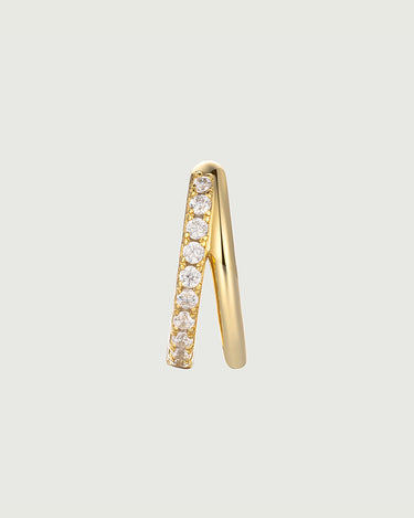 Dual Sparkle Moissanite Ear Cuffs