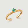 Emerald Braid Ring