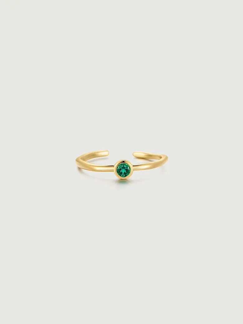 Emerald Solitaire Ring