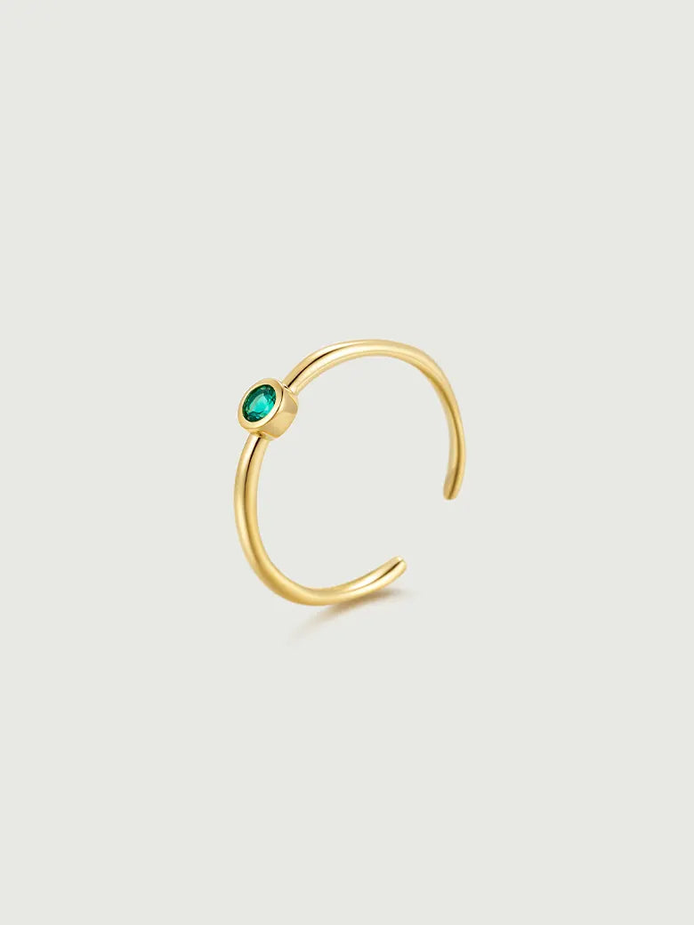 Emerald Solitaire Ring