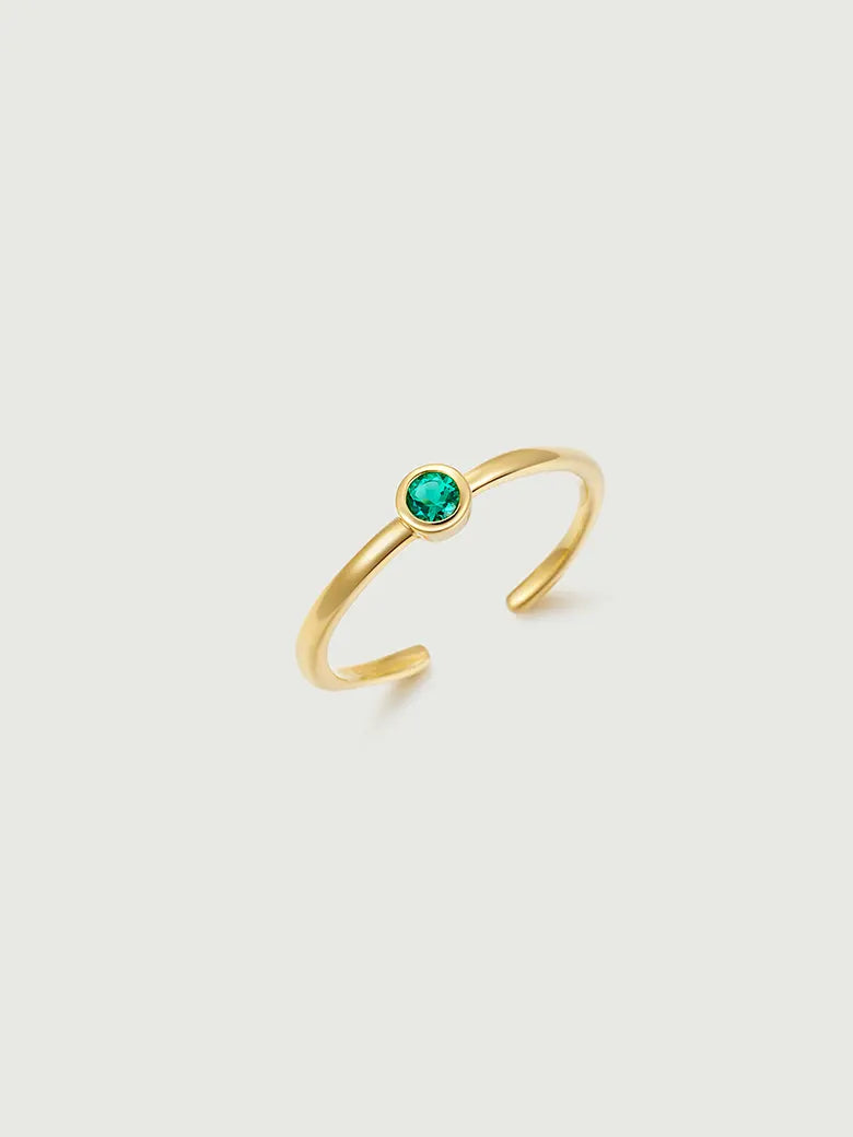 Emerald Solitaire Ring