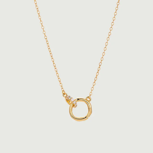 Encircle Loops Diamond Necklace-obyjewelry