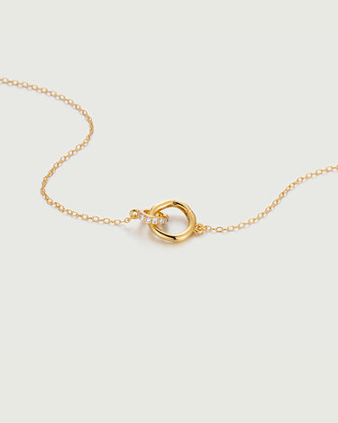 Encircle Loops Moissanite Necklace