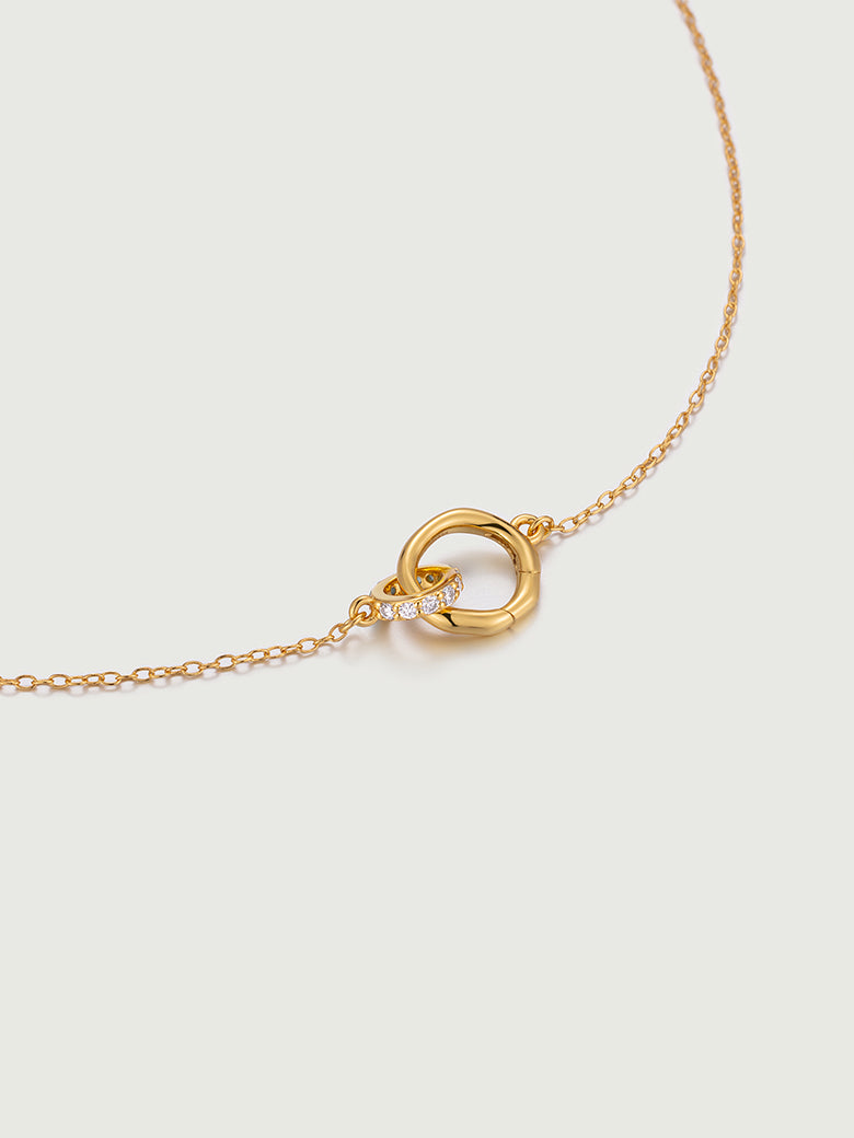Encircle Loops Moissanite Necklace
