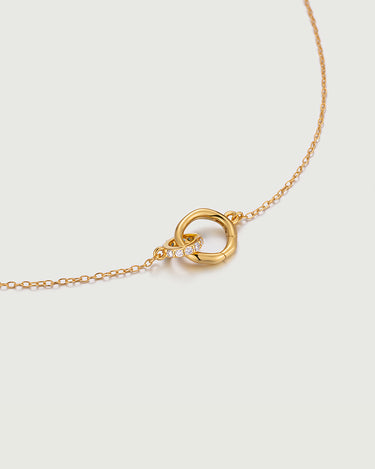 Encircle Loops Moissanite Necklace