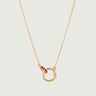 Encircle Loops Ruby Necklace