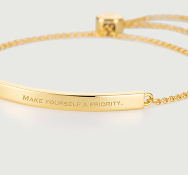 Engravable Bar Adjustable Bracelet