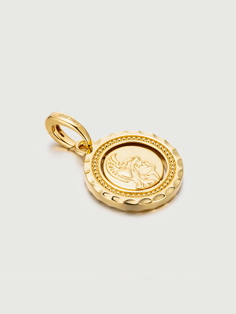 Engravable Coin Spin Pendant