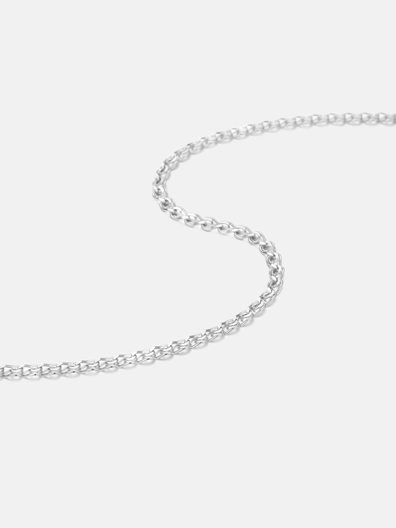 Eternal Loop Silver Chain Necklace