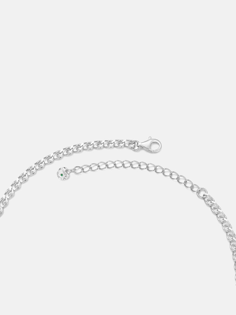 Eternal Loop Silver Chain Necklace