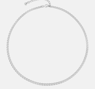 Eternal Loop Silver Chain Necklace-obyjewelry