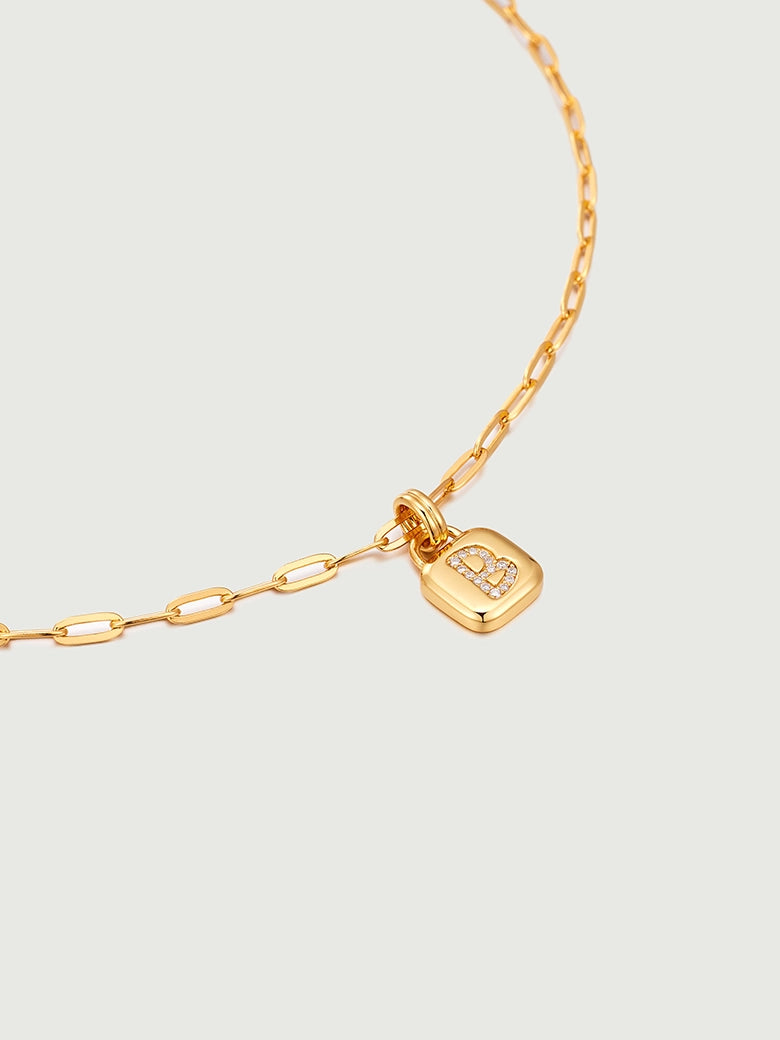 Fine Glossy Paper Clip Chain Necklace