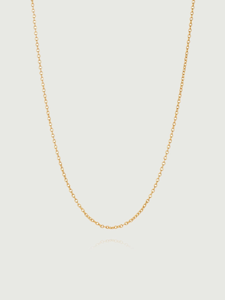 Fine O Shape Chain Necklace