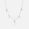 Floating Pearl Silver Necklace-obyjewelry