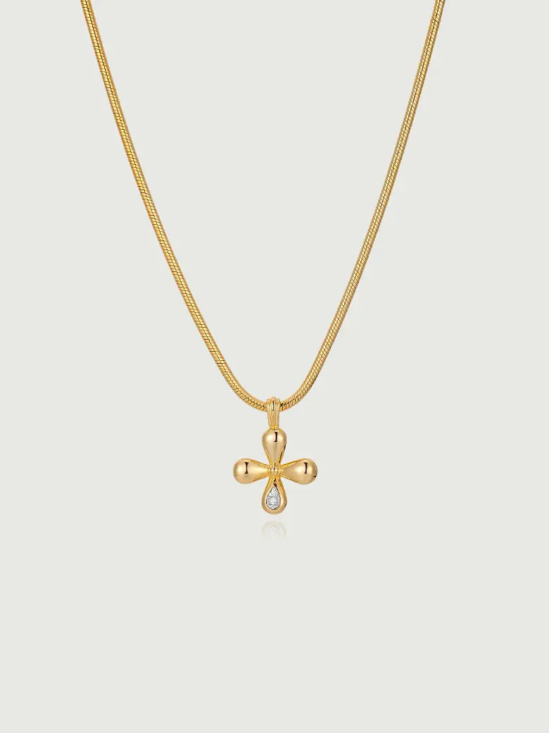 Flora Diamond Pendant Necklace
