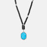 Gemstone Beaded Turquoise Charm Necklace