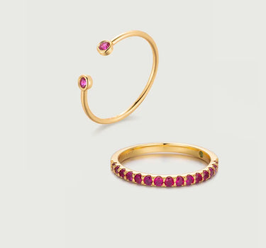 ruby Ring Stack Set