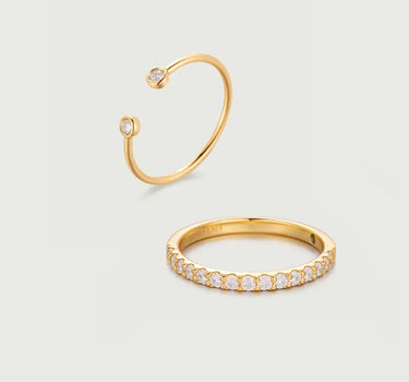 moissanite Ring Stack Set